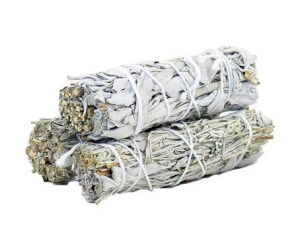 Smudge Stick - White Sage & Blue Sage 10cm  (MSage-18)