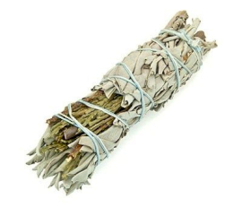 Smudge Stick - White Sage & Cedar 22 cm  (MSage-32)