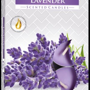 Set of 6 Scented Tealights - Lavender  (STL-18)
