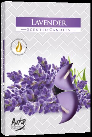 Set of 6 Scented Tealights - Lavender (STL-18)