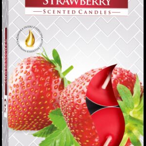 Set of 6 Scented Tealights - Strawberry  (STL-16)