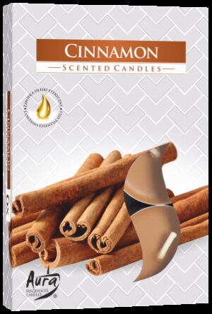 Set of 6 Scented Tealights - Cinnamon  (STL-19)