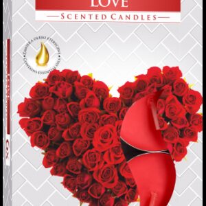 Set of 6 Scented Tealights - Love  (STL-24)