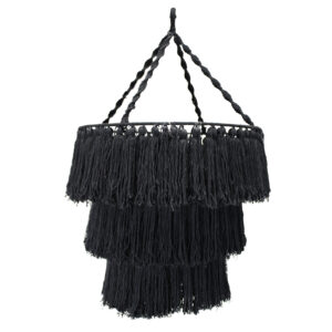 Macrame Soft Chandelier - Black  (MChand-02)