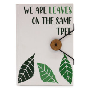 Small Notebook with strap - Leaves on the same tree  (PNB-02)