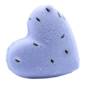 Love Heart Bath Bomb 70g - French Lavender  (HeartB-04a)