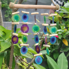 Green & Purple Driftwood Chime  (Copi-03)