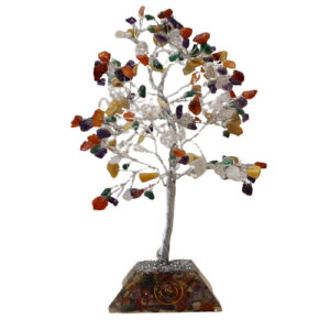 Gemstone Tree with Organite Base - 160 Stone - Multi (OGemT-05)
