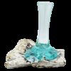 Molten Glass on Whitewash Wood - Vase - Small  (MGW-16)