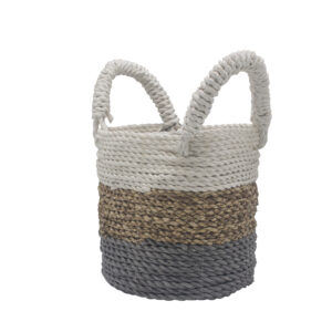Seagrass Basket Set - Grey / Natural / White (SBS-03)
