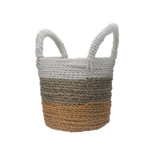 Seagrass Basket Set - Orange / Natural / White (SBS-05)