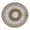Round Seagrass White & Tan - Sun - 1m  (SGR-01)