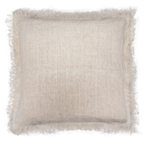 1x Linen Cushion 45x45cm with fringe  (LinC-01)