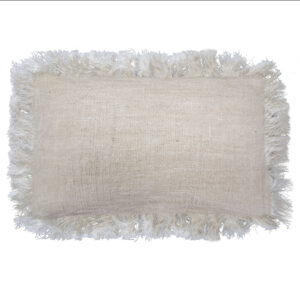 1x Linen Cushion 30x50cm with fringe  (LinC-03)