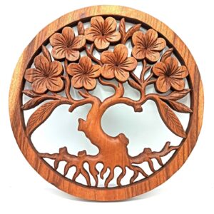 Tree of Life Frangipani Panel - 40cm  (WDW-04)