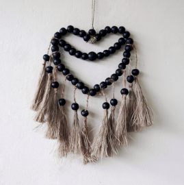 Small Bead Heart Mobil 27x20cm  (NWA-13)
