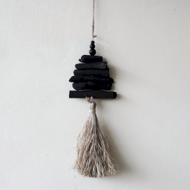 Hanging Driftwood Tassel 42cm  (NWA-10)