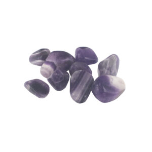 Pack of 24 Tumble Stone - Amethyst Banded L (A grade)  (Tbm-01A)