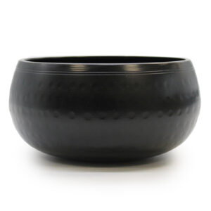 Med Black Beaten Bowl - 15cm  (Tib-85)