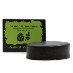 Charcoal Soap 85g - Eucalyptus & Cedarwood  (CHSB-05)