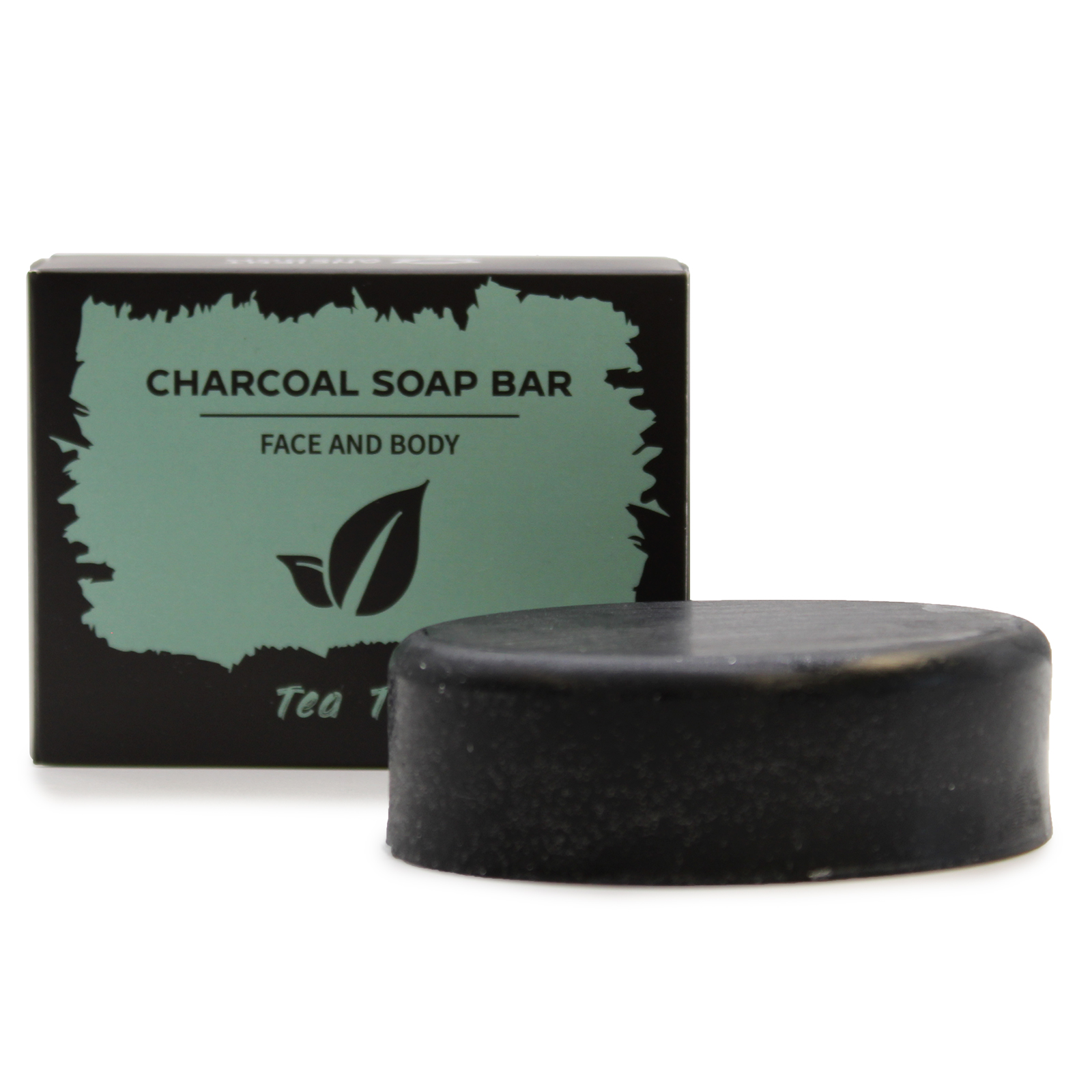 Charcoal Soap 85g - Tea Tree  (CHSB-04)