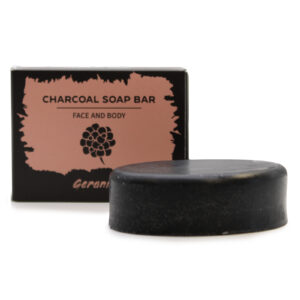 Charcoal Soap 85g - Geranium  (CHSB-02)