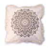Lotus Mandala  Cushion - 60x60cm - bronze  (CMC-02DS)