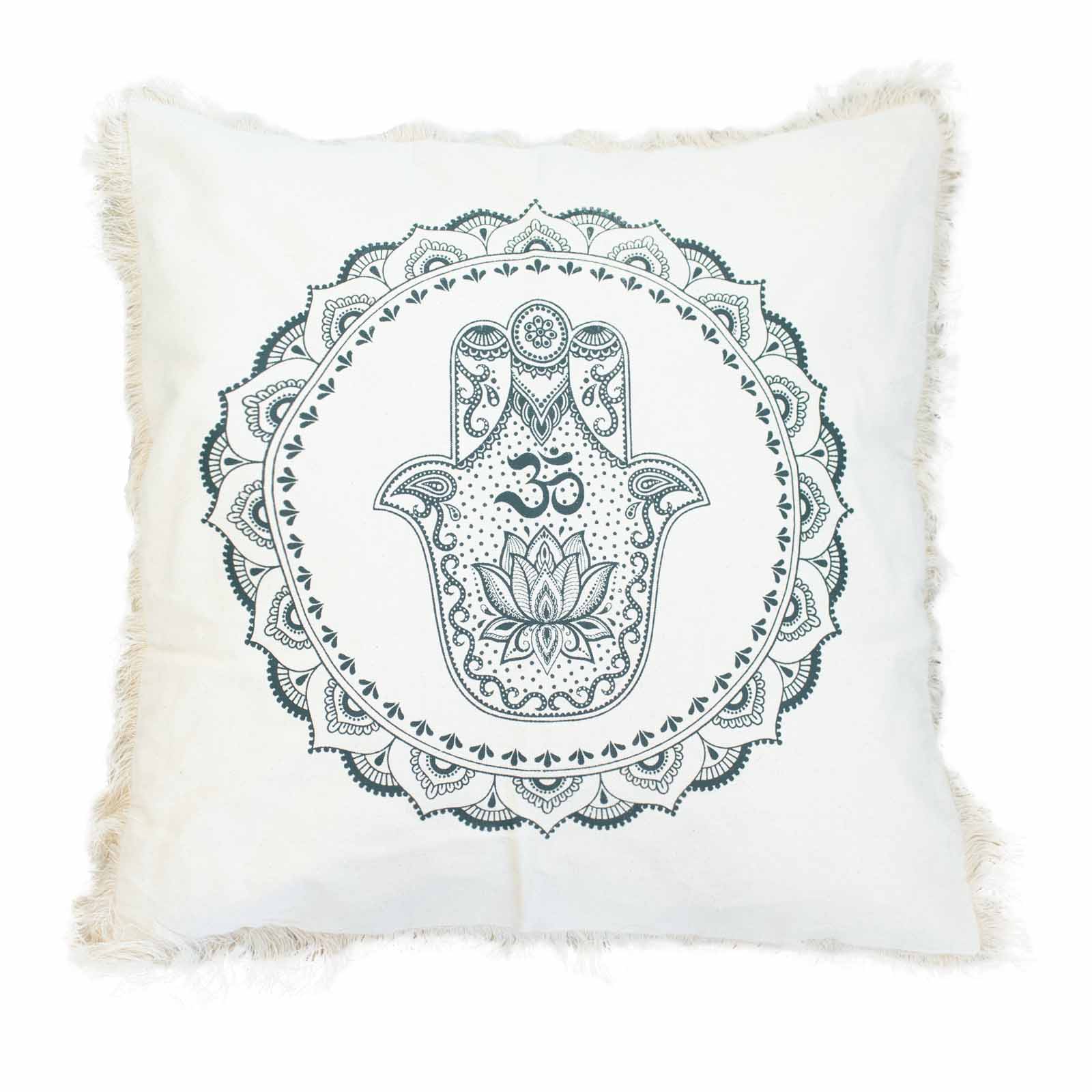 Hamsa Mandala Cushion - 60x60cm - green (CMC-03DS)