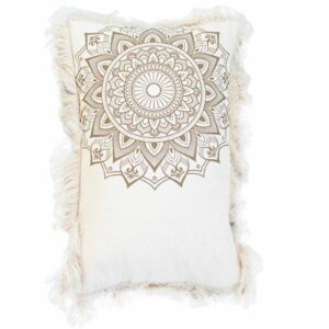 Lotus Mandala  Cushion - 30x50cm - bronze  (CMC-08DS)