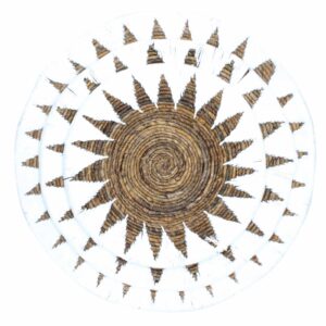 Set of Three Seagrass Bowls Wall Art - Cream  (NWA-04)