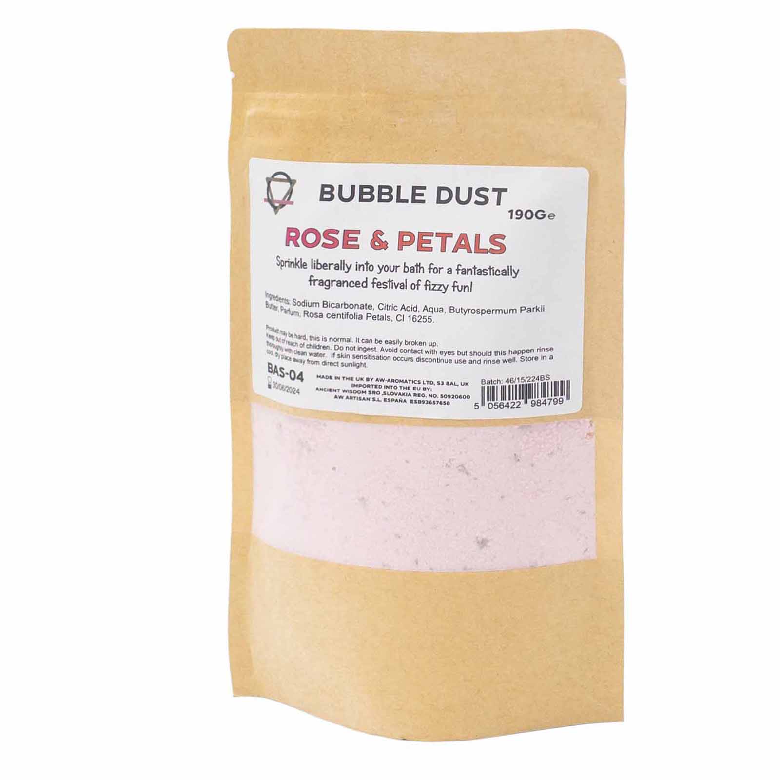 Rose & Petals Bath Dust 200g  (BAS-04)