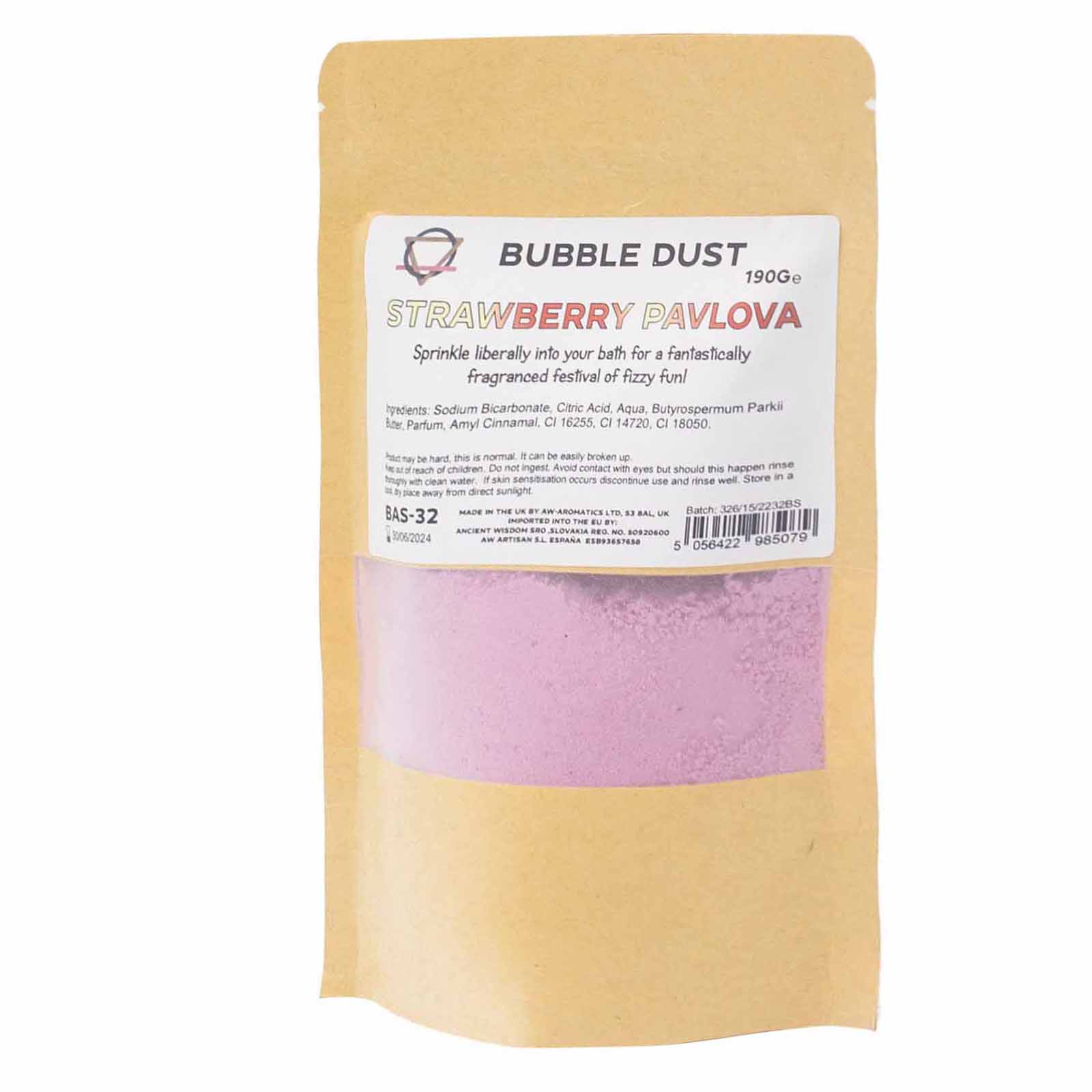 Strawberry Pavlova Bath Dust 200g (BAS-32)