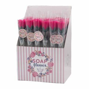 Ready to Retail Soap Flower - Small Red Rose  (RRSF-07)