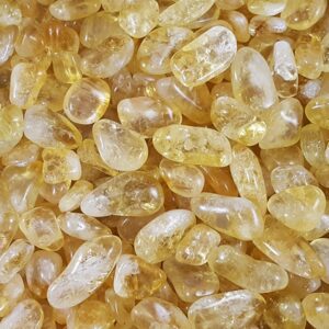 Pack of 24 Tumble Stones - Citrine Quartz Grade A  (TBm-65)