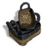 Banana Leaf & Hitam Raffia Square Basket- Set of 3  (NBA-05)