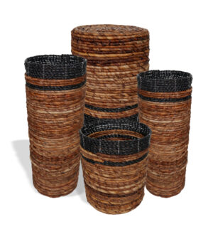 Banana Leaf Set - 2 Vase & 2 Bins (NVA-02)