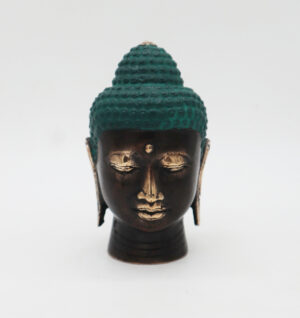 Large Antique Brass Buddha Head (BFF-25)