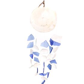 Copis & Glass Drop - Blue & White Glass  (GWC-05)