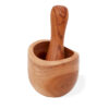 Ergo Teak Pestal & Morter Small  (TPM-03)