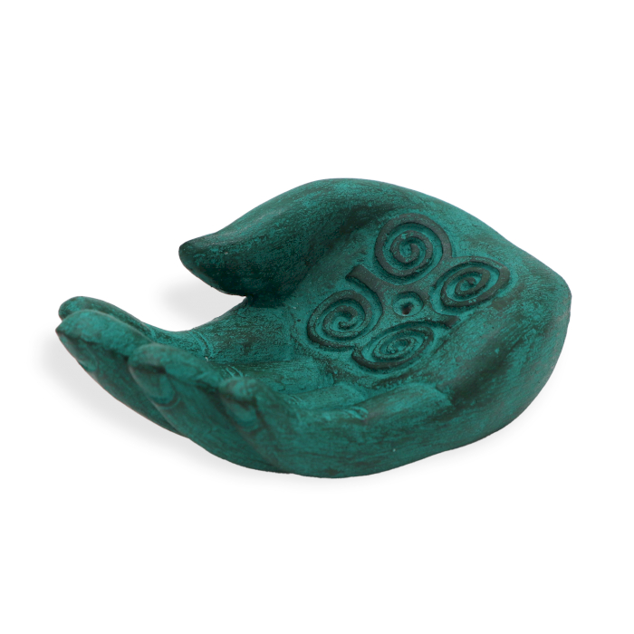 Hand Incense Burner - Strength (green)  (SCV-03)