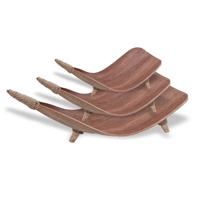 Coconut Leaf Fruit Bowl Set - Natural  (CLFB-01)