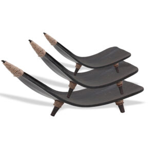Coconut Leaf Fruit Bowl Set - Chocolate  (CLFB-03)