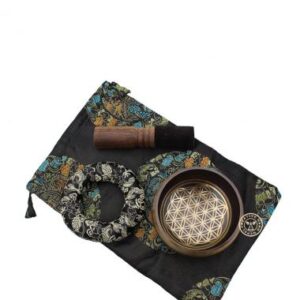 Flower Of Life Sing Bowl Set  (TIBS-16)