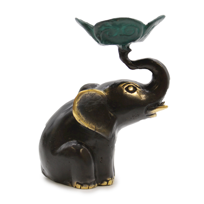 Small Elephant Candle / Incense Holder  (BFF-32)