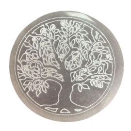 Small Charging Plate 8cm - Tree of Life  (SelCP-03)