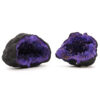 Coloured Calsite Geodes - Black Rock - Turqoise  (CCGeo-04)