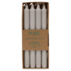 Pure Natural Wax Dinner Candle 25x2.3 - Silver Grey  (PureC-02)