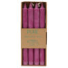 Pure Natural Wax Dinner Candle 25x2.3 - Fushcia  (PureC-05)