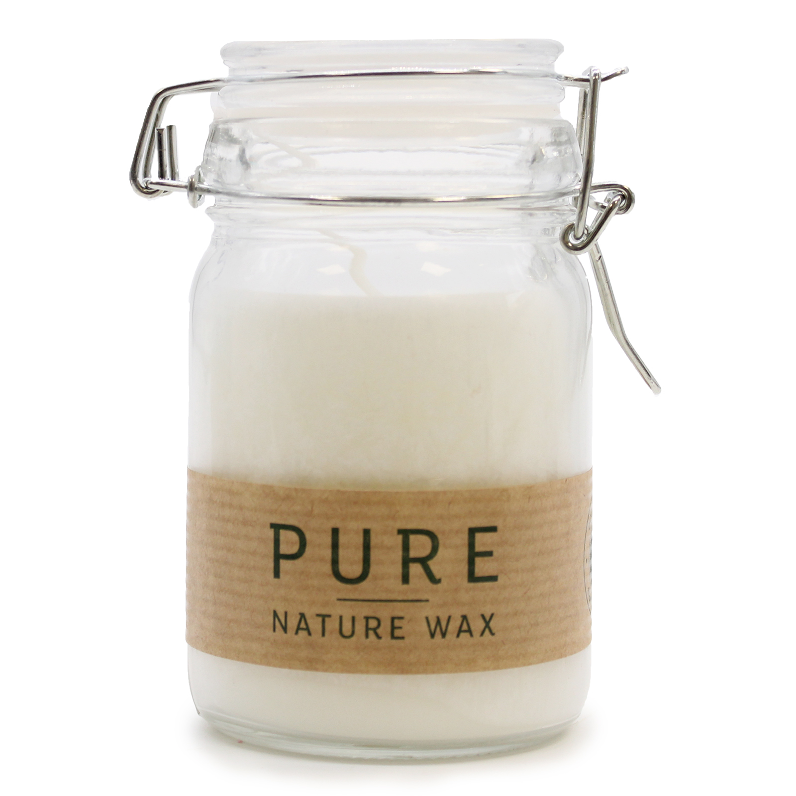 Pure Olive Wax Jar Candle 120x70 - White  (OliveC-07)