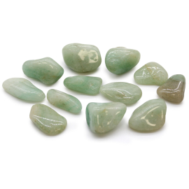 Bag of 12 Medium African Tumble Stones - Aventurine (ATumbleM-18)